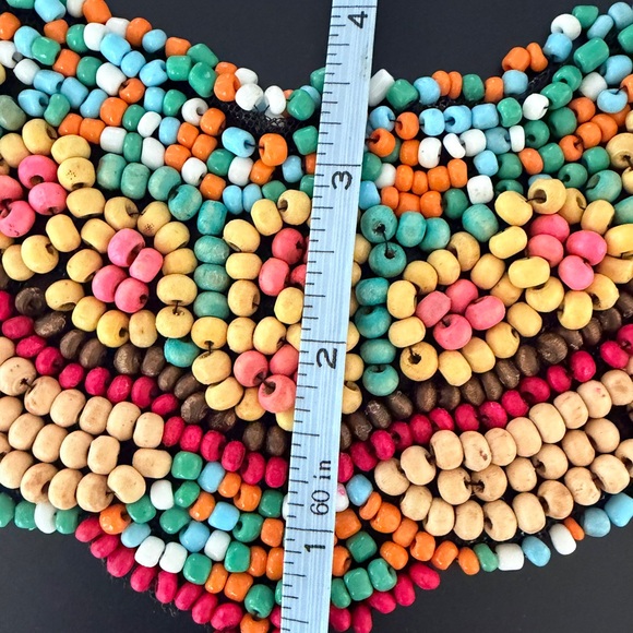 Multicolor Beaded Statement Necklace - Picture 13 of 13